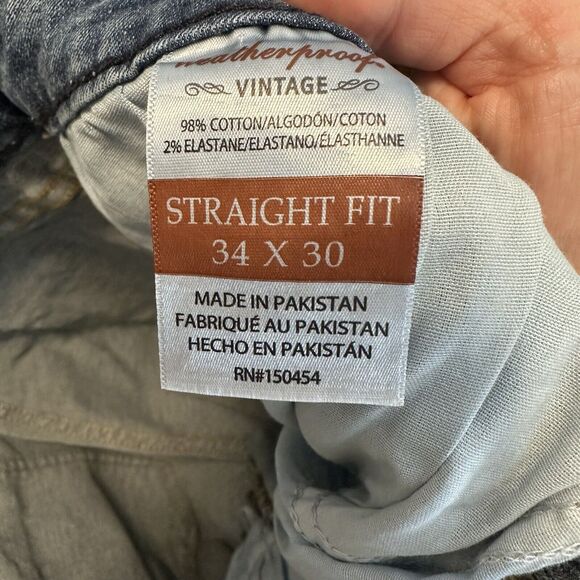 Weatherproof Vintage Straight Fit Jeans for Men Size 34x30 - Picture 10 of 10